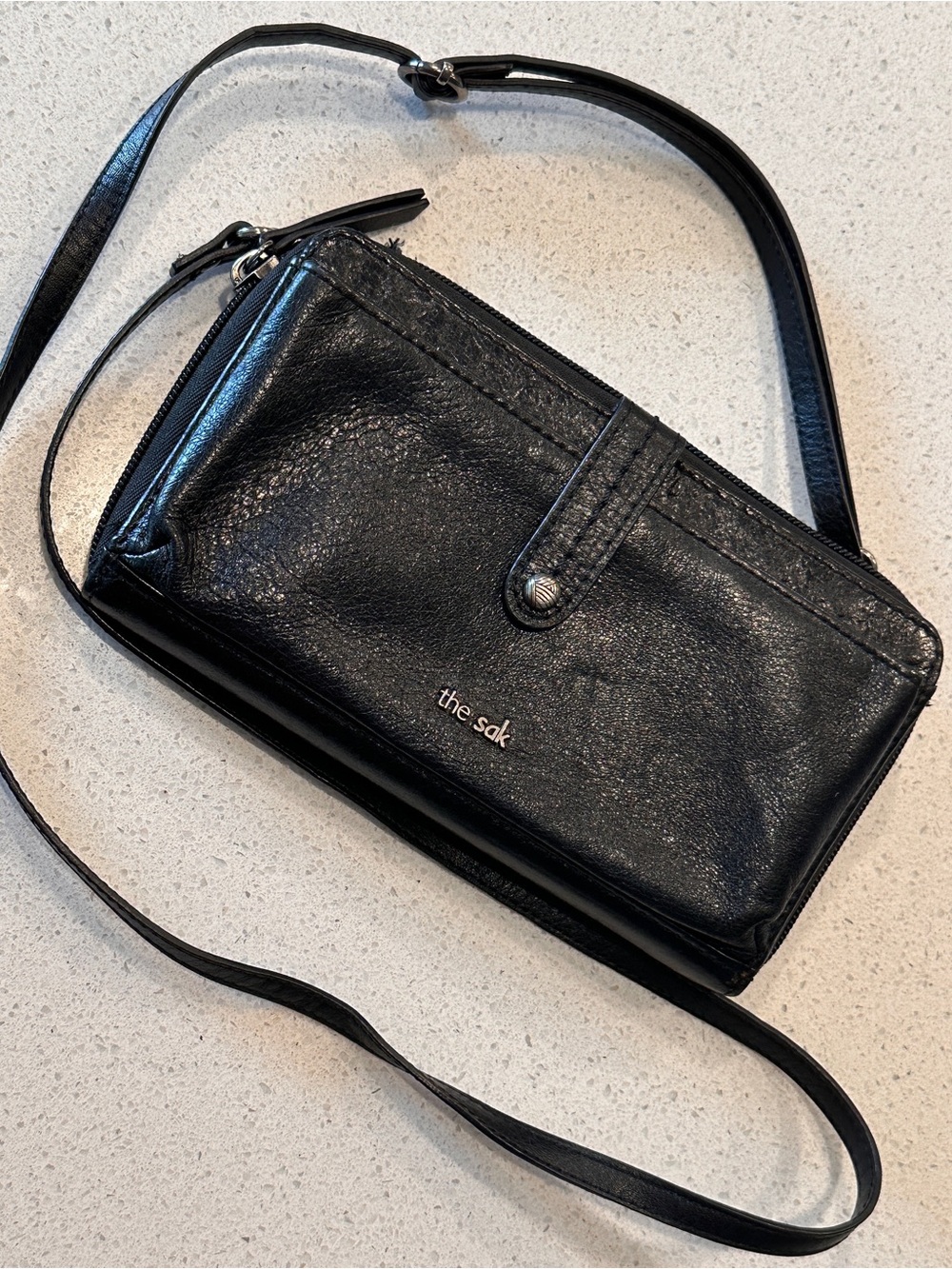 The Sak Black Crossbody Wallet Bag